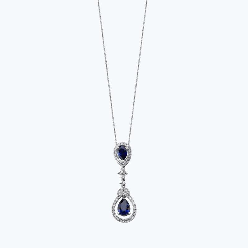 Sapphire Diamond Necklace