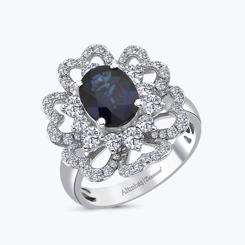 Sapphire Diamond Ring