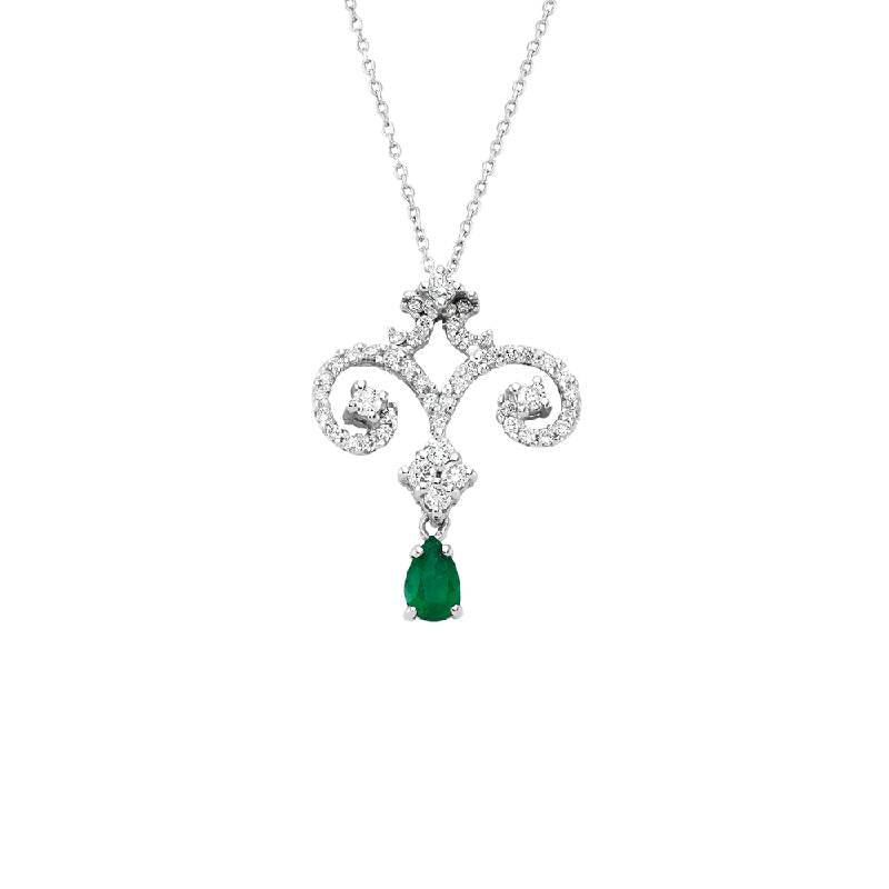 Emerald Diamond Necklace