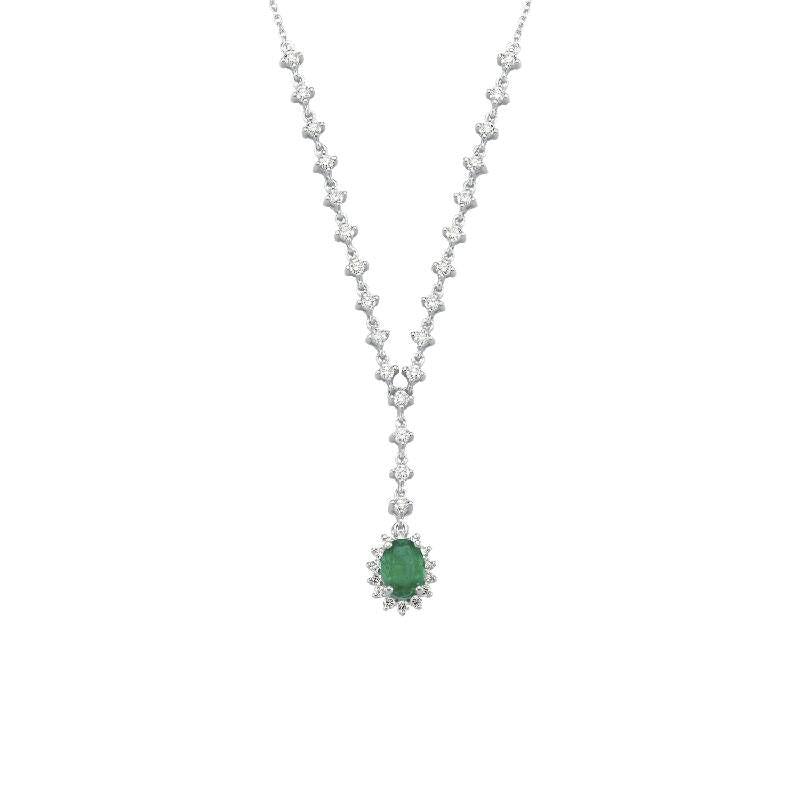 Emerald Diamond Necklace