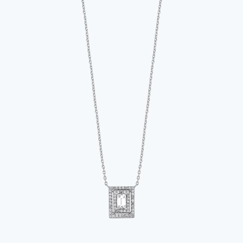 Baguette Diamond Necklace