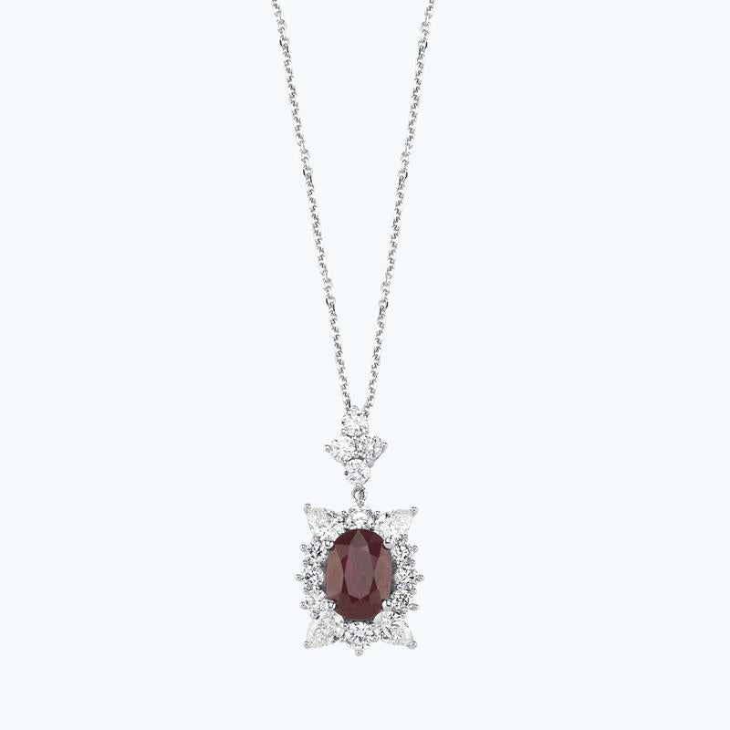 Ruby Diamond Necklace