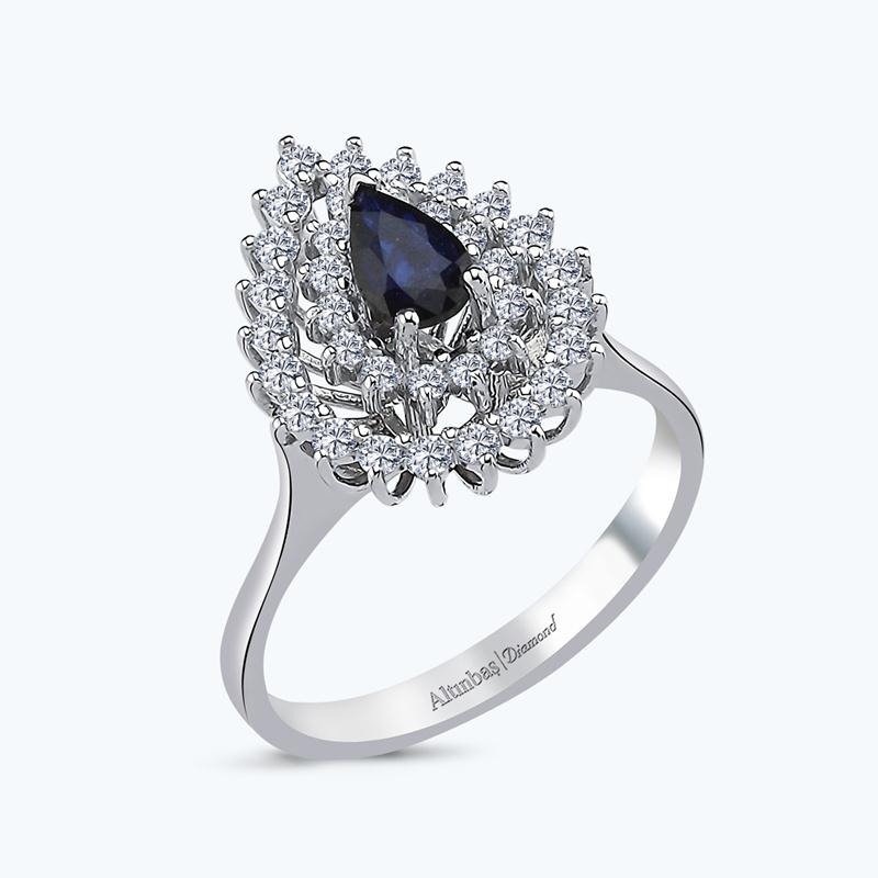 Sapphire Diamond Ring