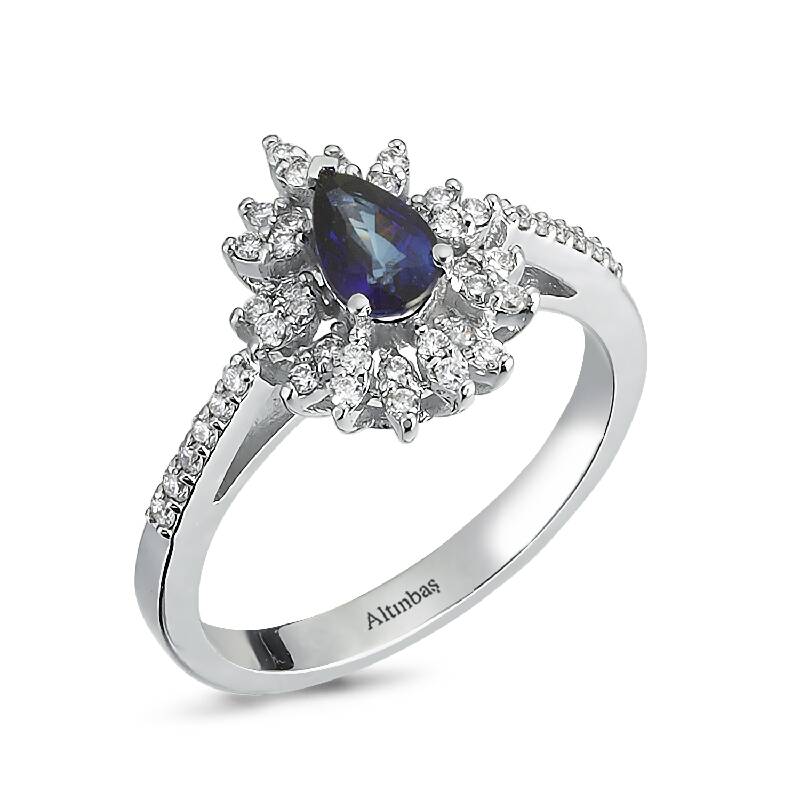 Saphir Diamantring