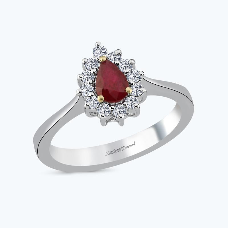 Bague Diamant Rubis