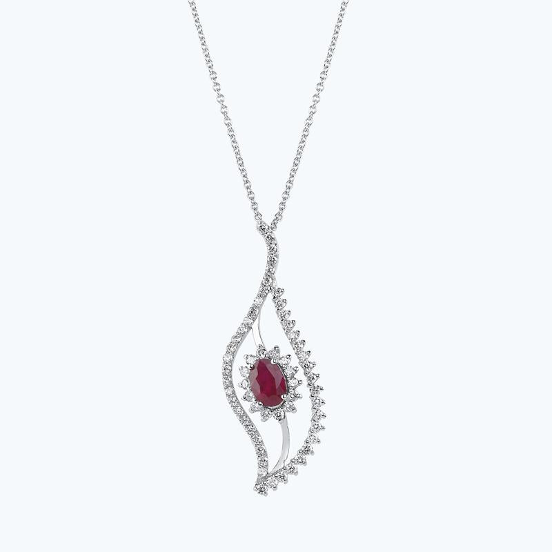 Ruby Diamond Necklace