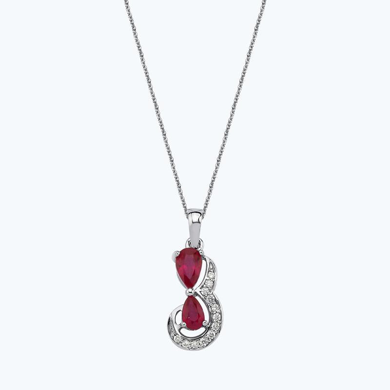 Ruby Diamond Necklace