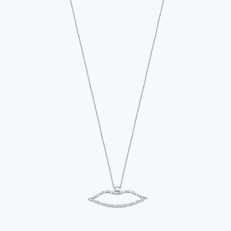 Lips Diamond Necklace