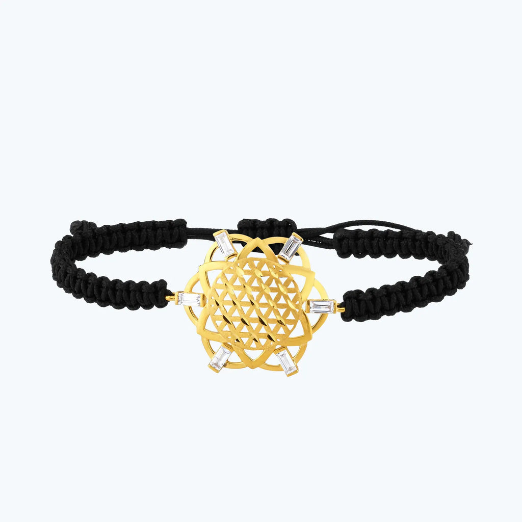 22K Mandala Gold Bracelet