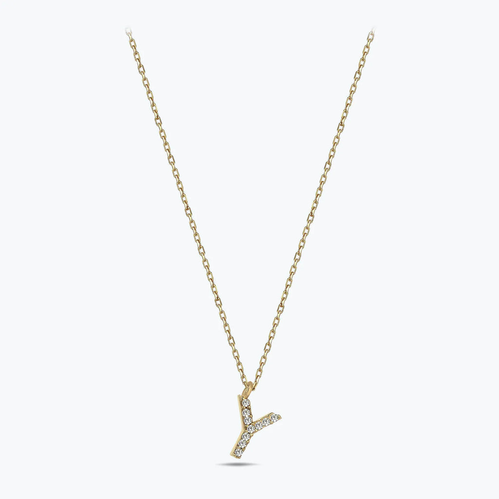 Collier Or Lettre Y