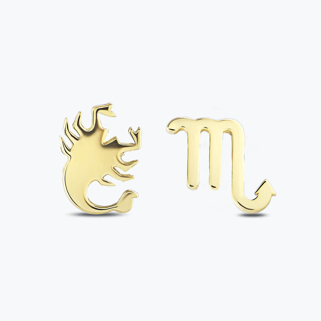 Boucles d'Oreilles Or Horoscope Scorpion