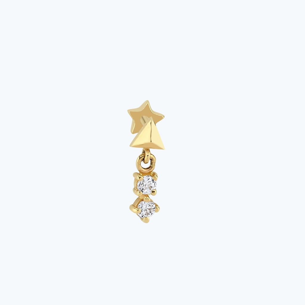 Gold Tragus Piercing