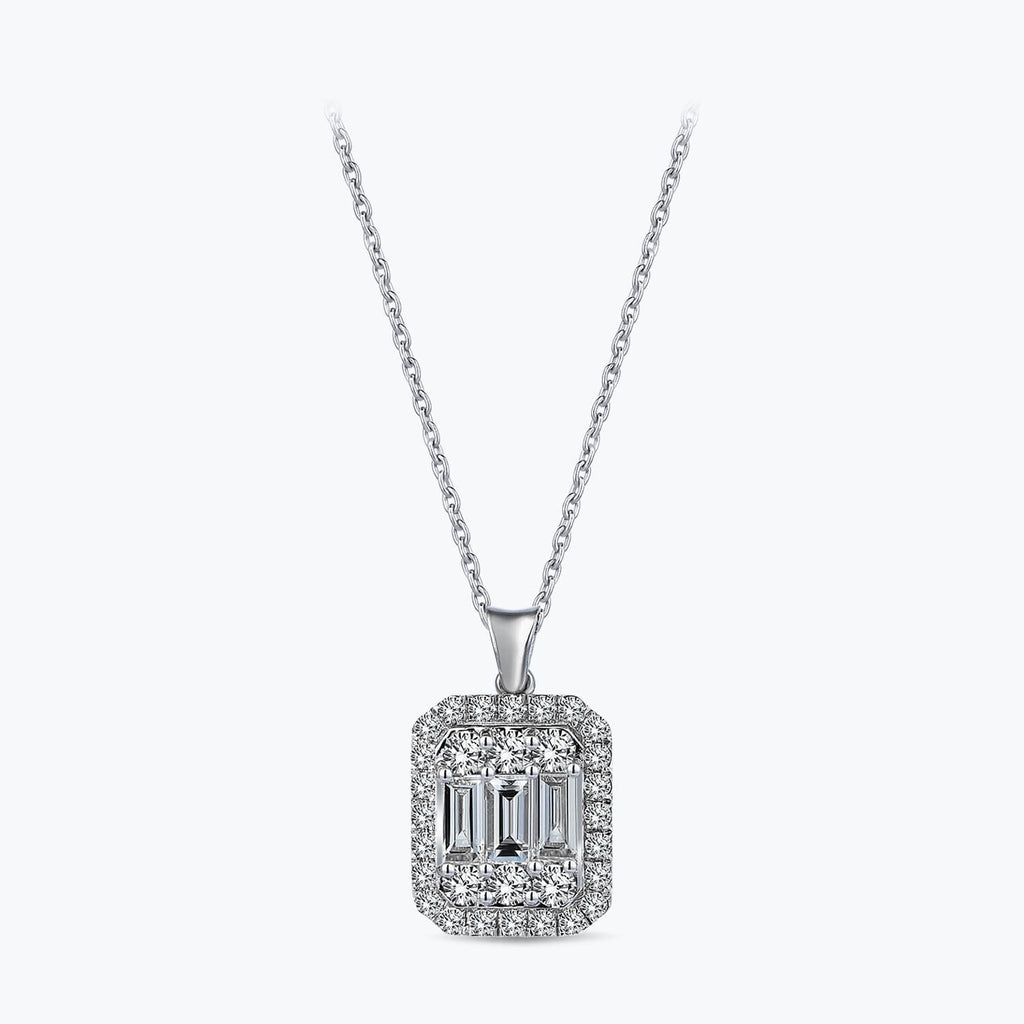 Baguette Diamond Necklace