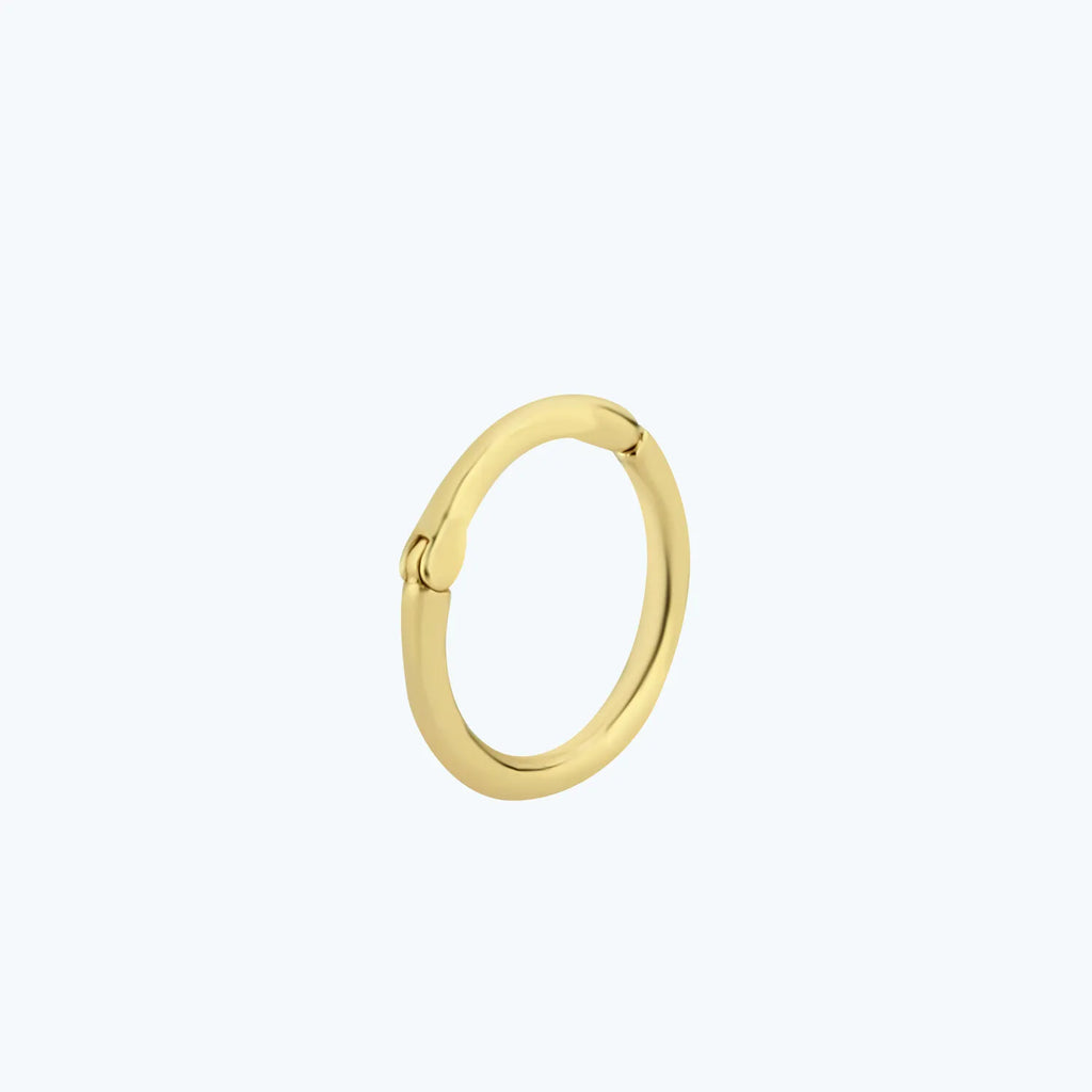 Gold Hoop Clicker Piercing