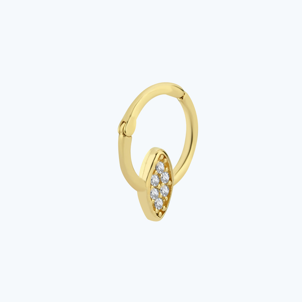 Segmentring Clicker Gold Piercing