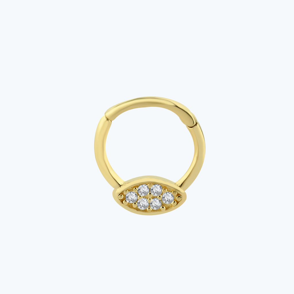 Segmentring Clicker Gold Piercing