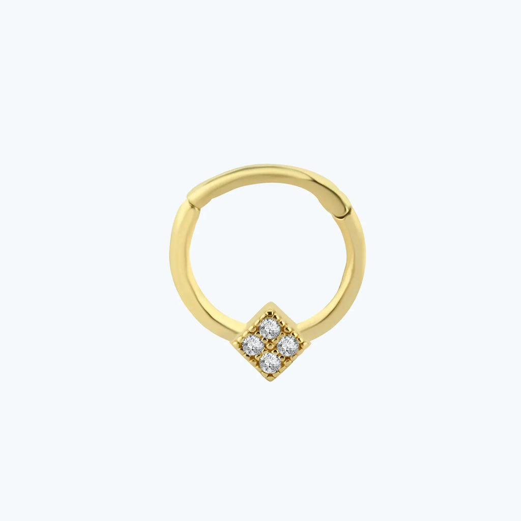 Segmentring Clicker Gold Piercing