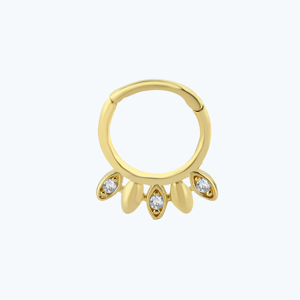 Segmentring Clicker Gold Piercing