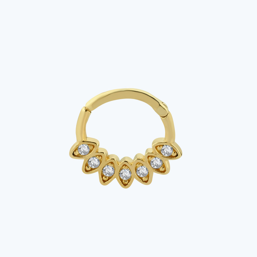 Segmentring Clicker Gold Piercing