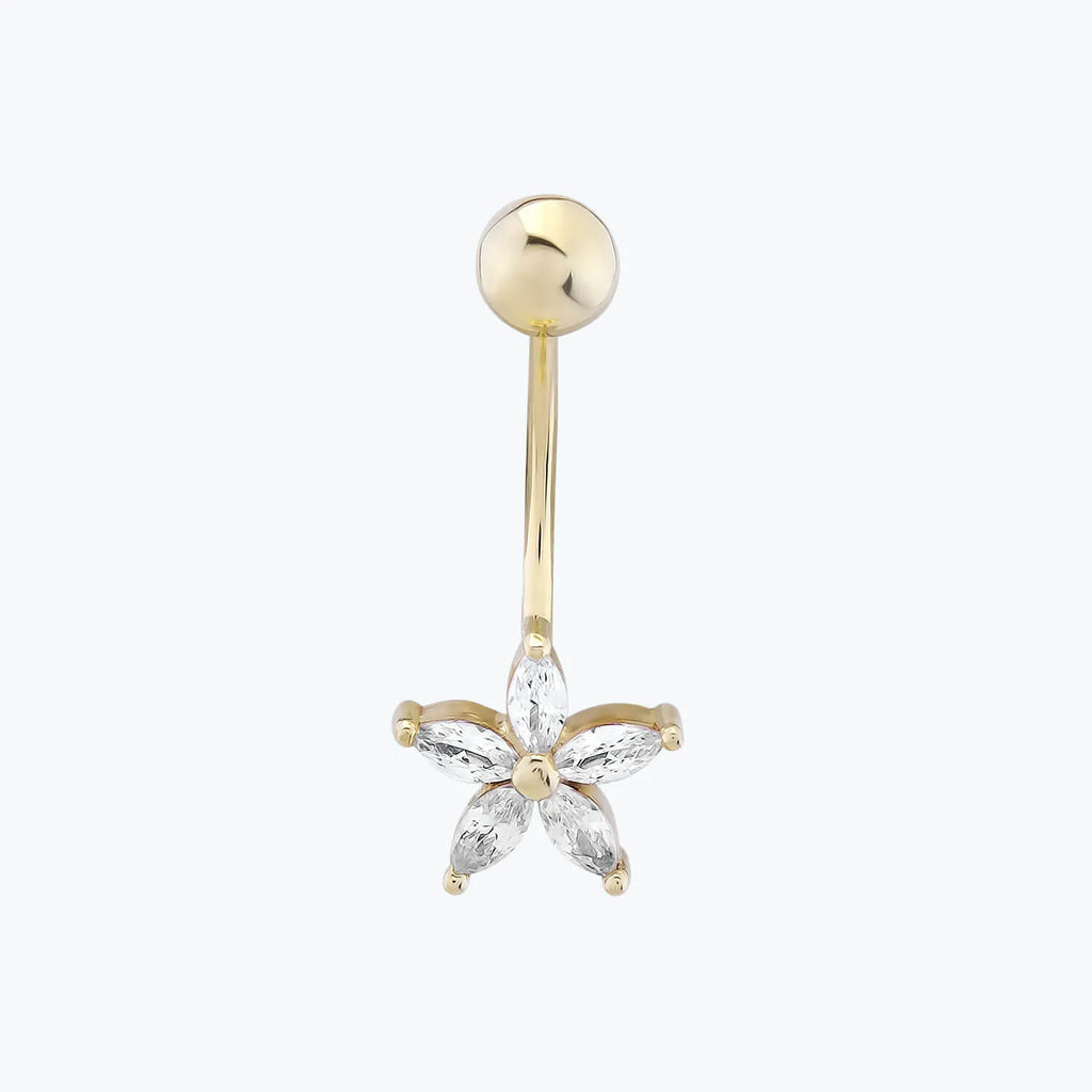 Gold Piercing Blume