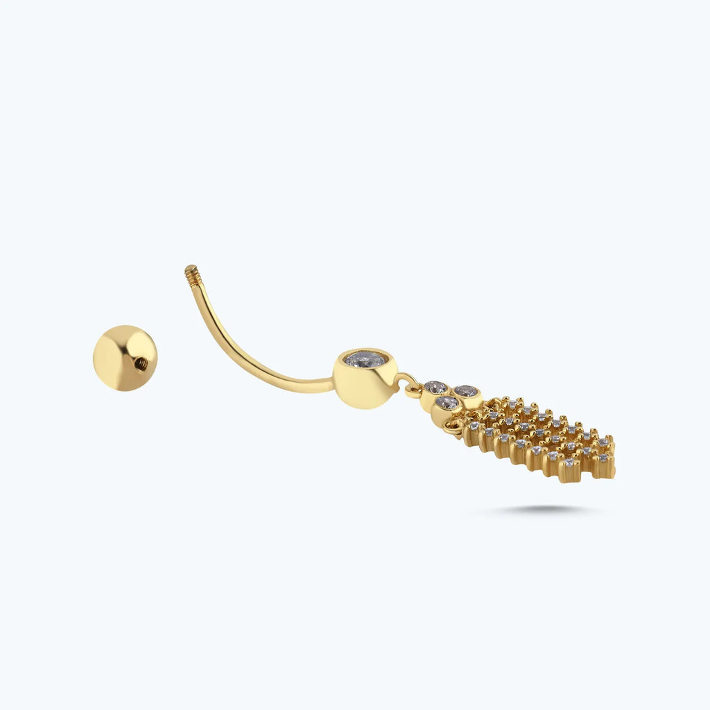 Gold Piercing Blume