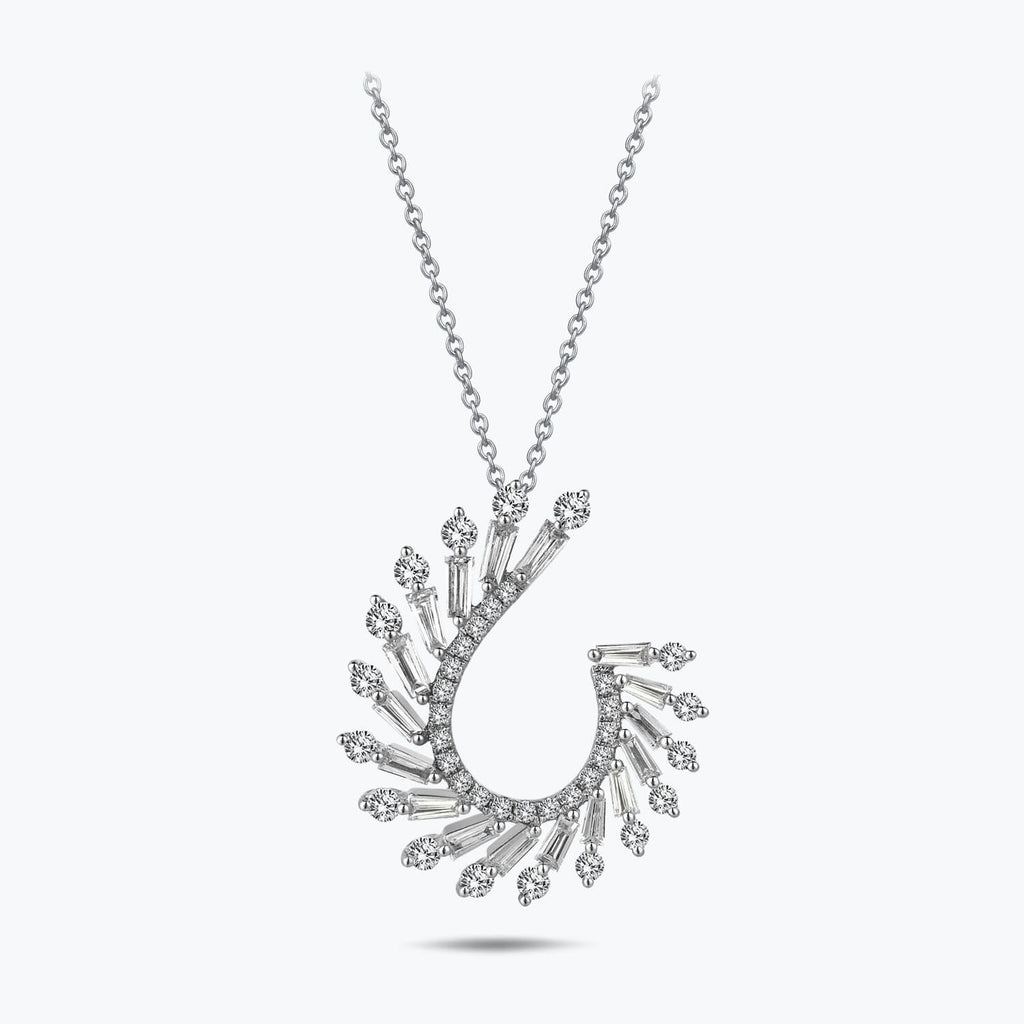 Baguette Diamond Necklace