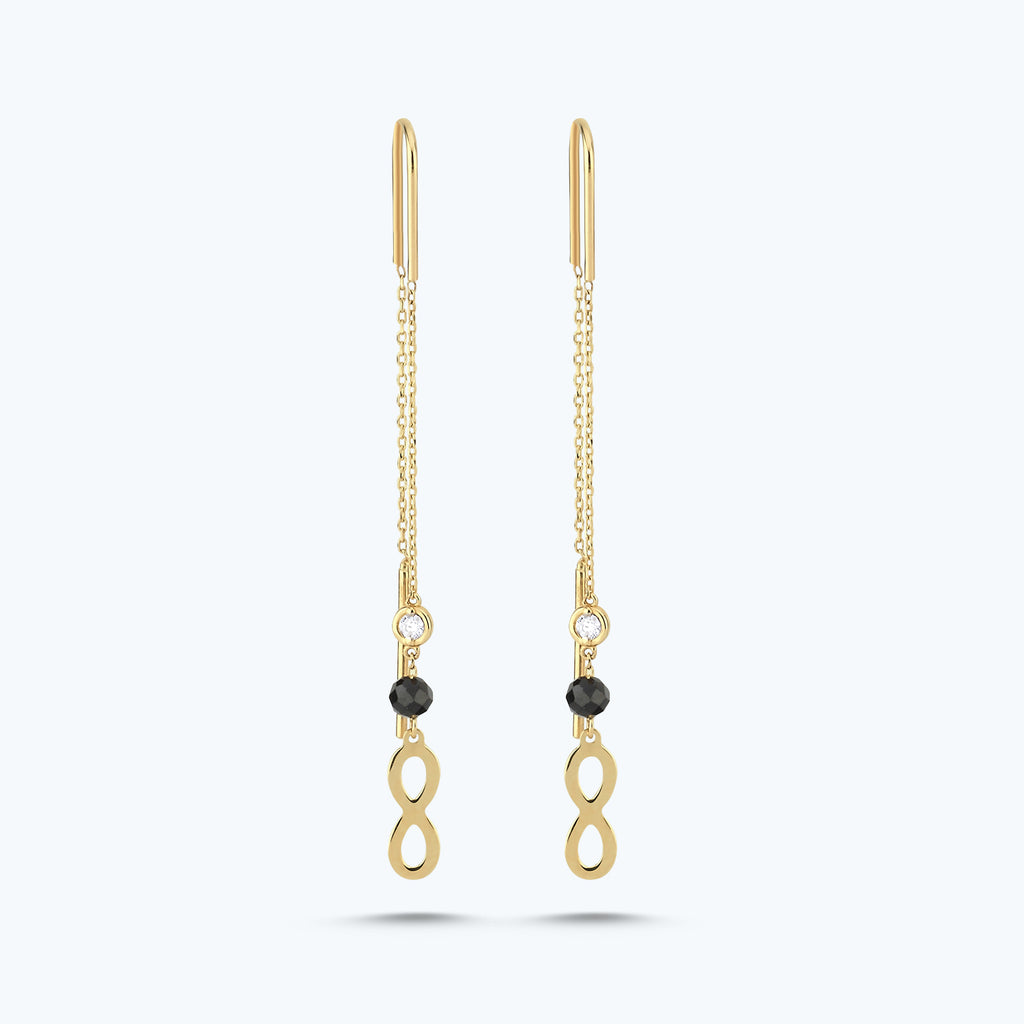 Boucles d'Oreilles Diamant Infini