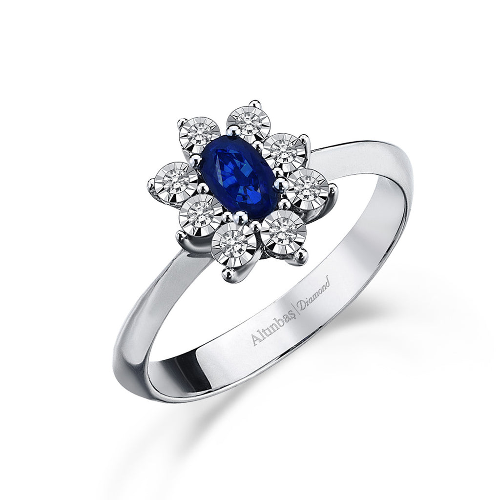 Saphir Diamantring